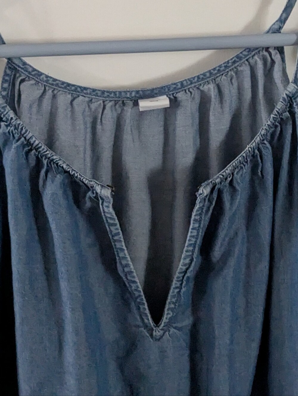 Old Navy Denim-Look Blue Halter XL - Picture 4 of 4